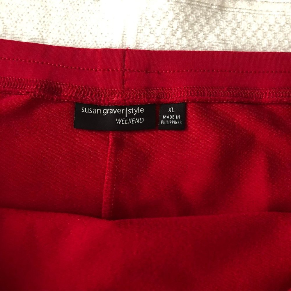 NEW! Susan Graver French Terry Slim Skirt XL - Picture 3 of 12